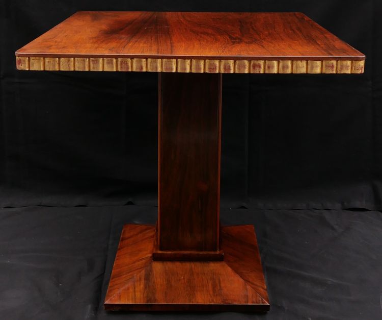 Attributed To René Joubert And Philippe Petit For Dim, Art Deco Square Side Table