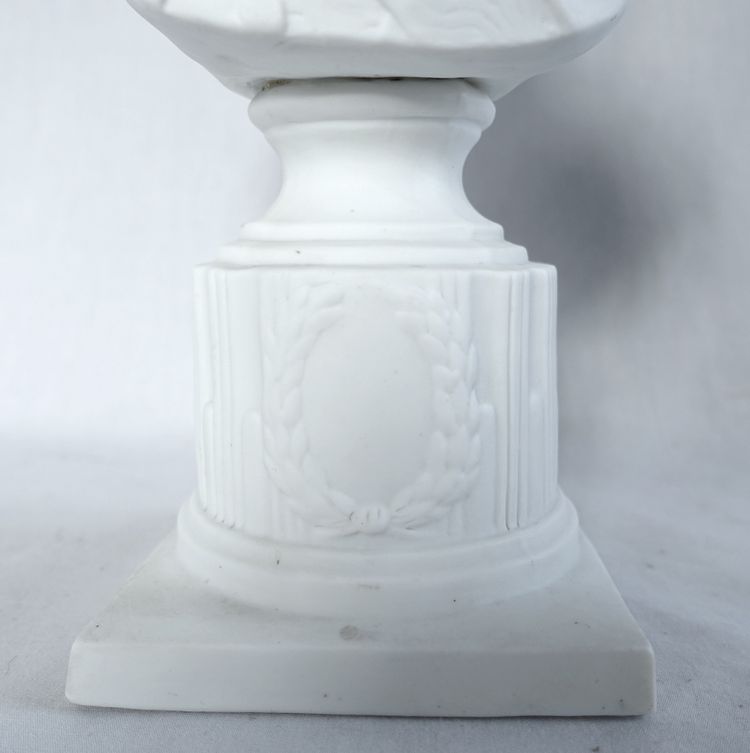 The Dauphin Louis XVII, royalist bust in porcelain biscuit - 32cm