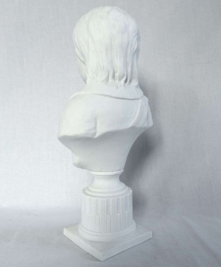 The Dauphin Louis XVII, royalist bust in porcelain biscuit - 32cm