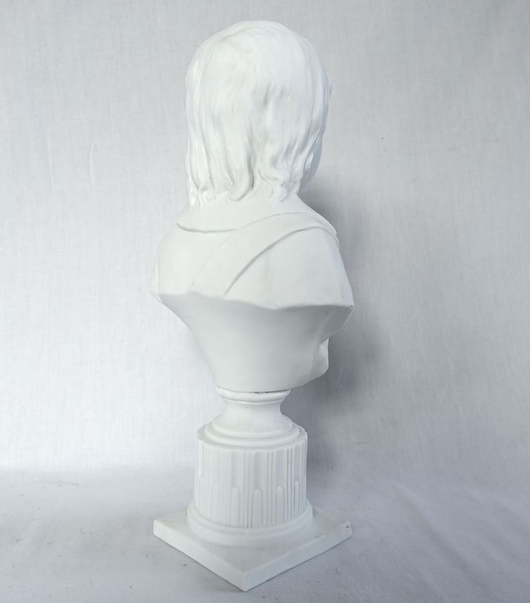 The Dauphin Louis XVII, royalist bust in porcelain biscuit - 32cm