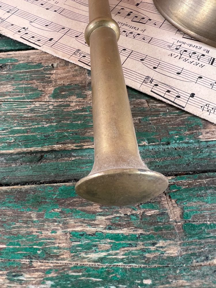 Bronze mortar with pestle – 19th century – Sculpted decoration