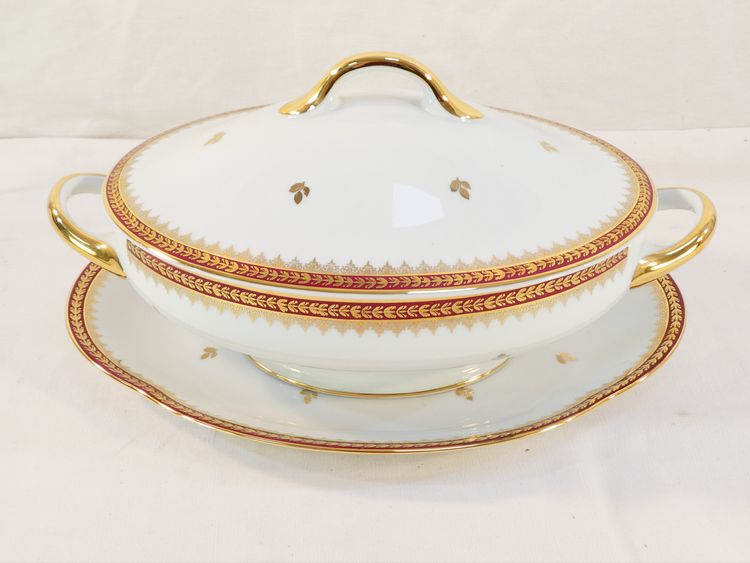 LIMOGES France porcelain table service