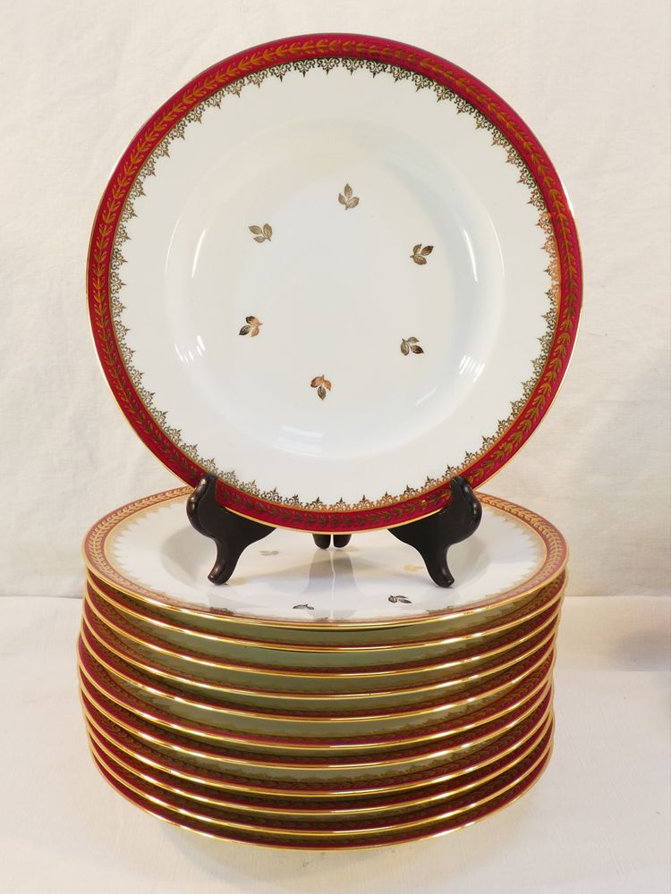 LIMOGES France porcelain table service