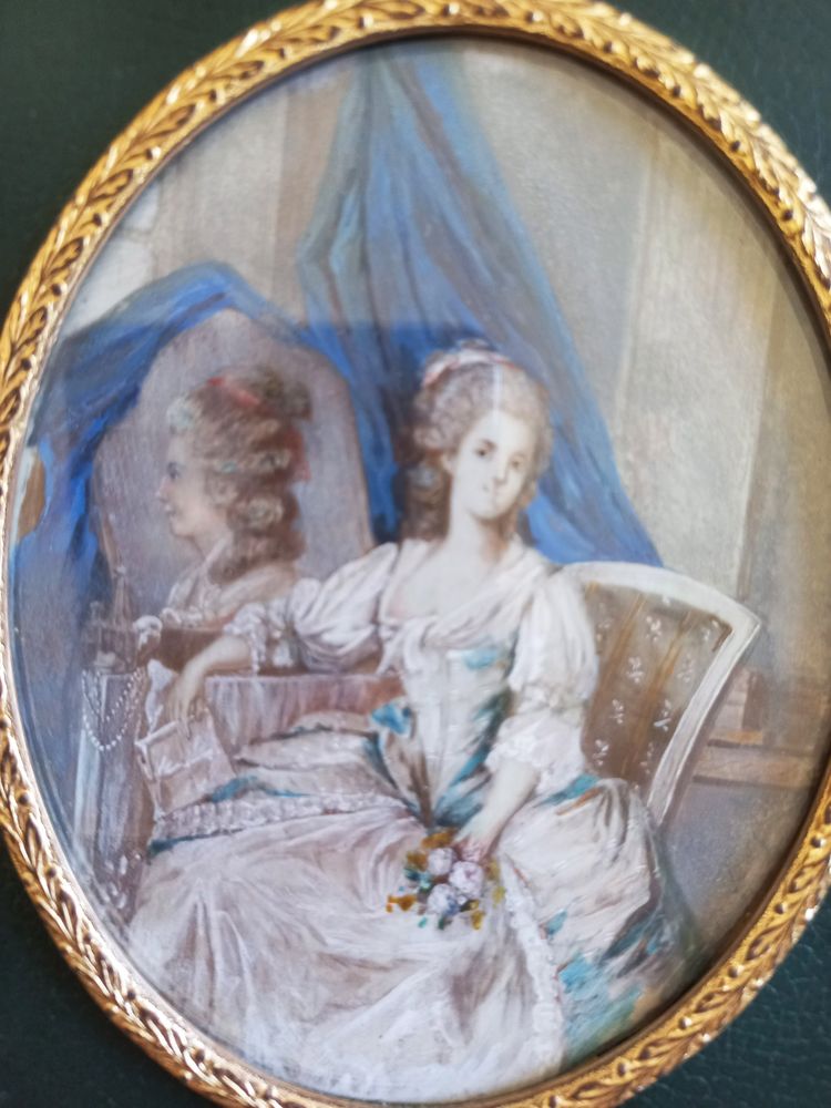 Marie-Antoinette-Miniatur, spätes 19. Jahrhundert