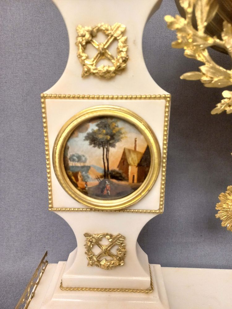 Pendule XVIIIe d'époque Louis XVI