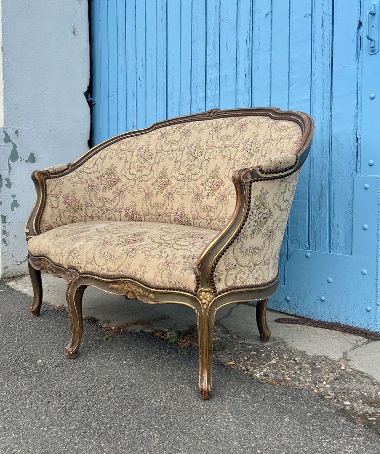 Sofa im Louis XV-Stil, 19. Jahrhundert 