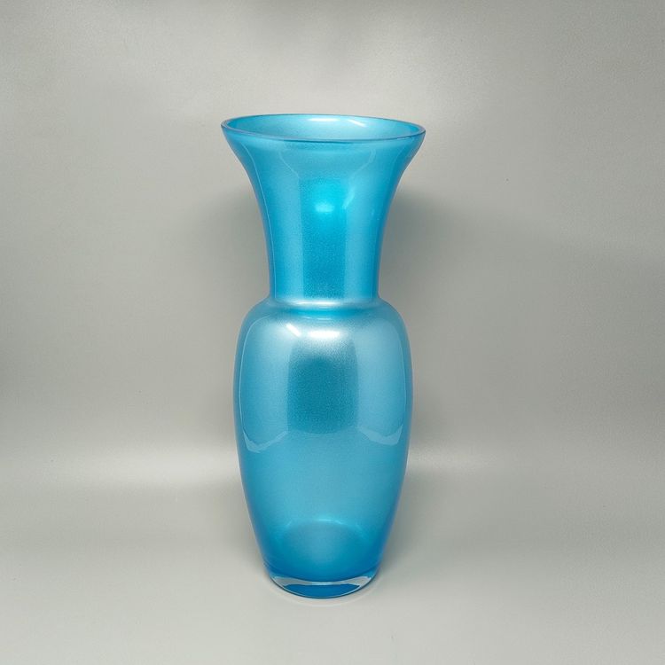 1970s Astonishing Blue Vase by Jean Close' for Michielotto. Made in Italy