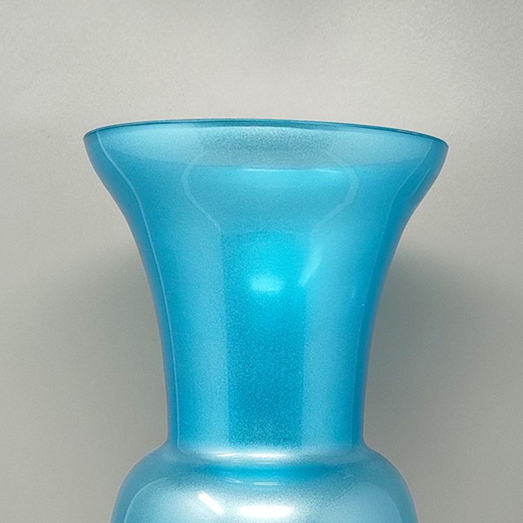 Vase bleu étonnant des années 1970 par Jean Close pour Michielotto. Fabriqué en Italie.