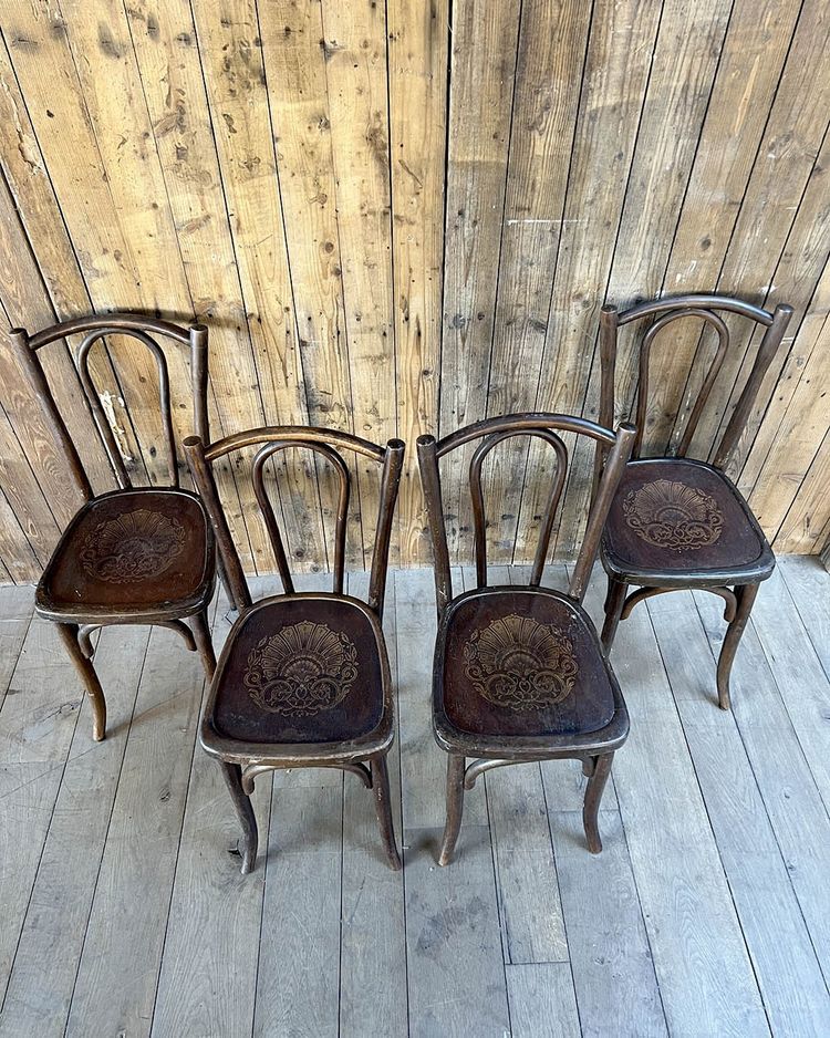 Lot de 4 chaises de bistrot