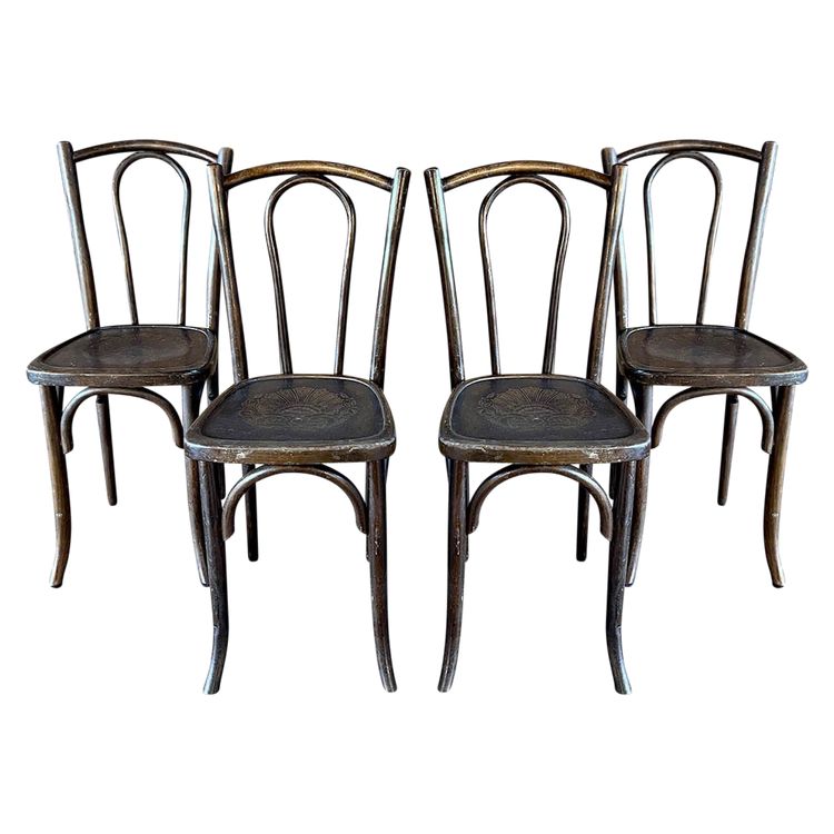 Lot de 4 chaises de bistrot