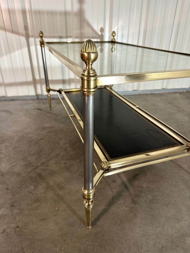 Neoclassical bronze coffee table circa 70s