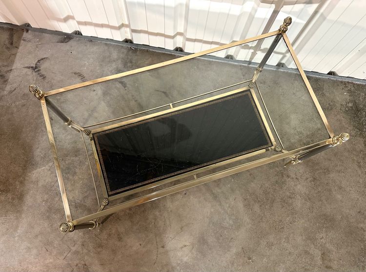 Neoclassical bronze coffee table circa 70s