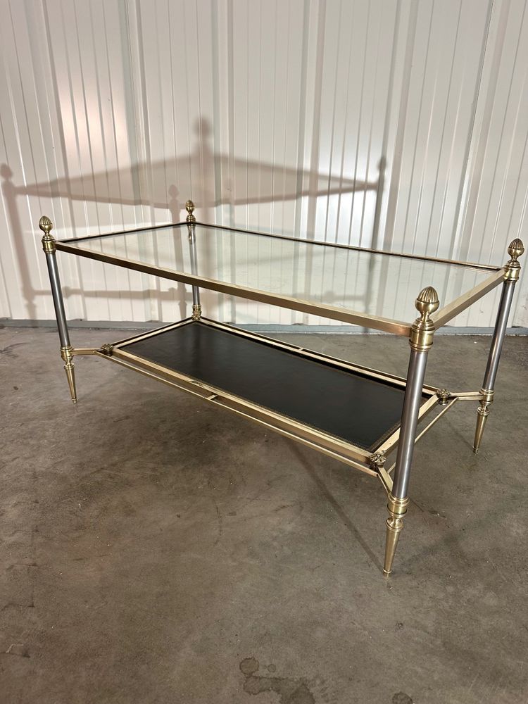 Neoclassical bronze coffee table circa 70s