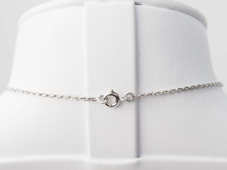 White gold and diamond heart necklace