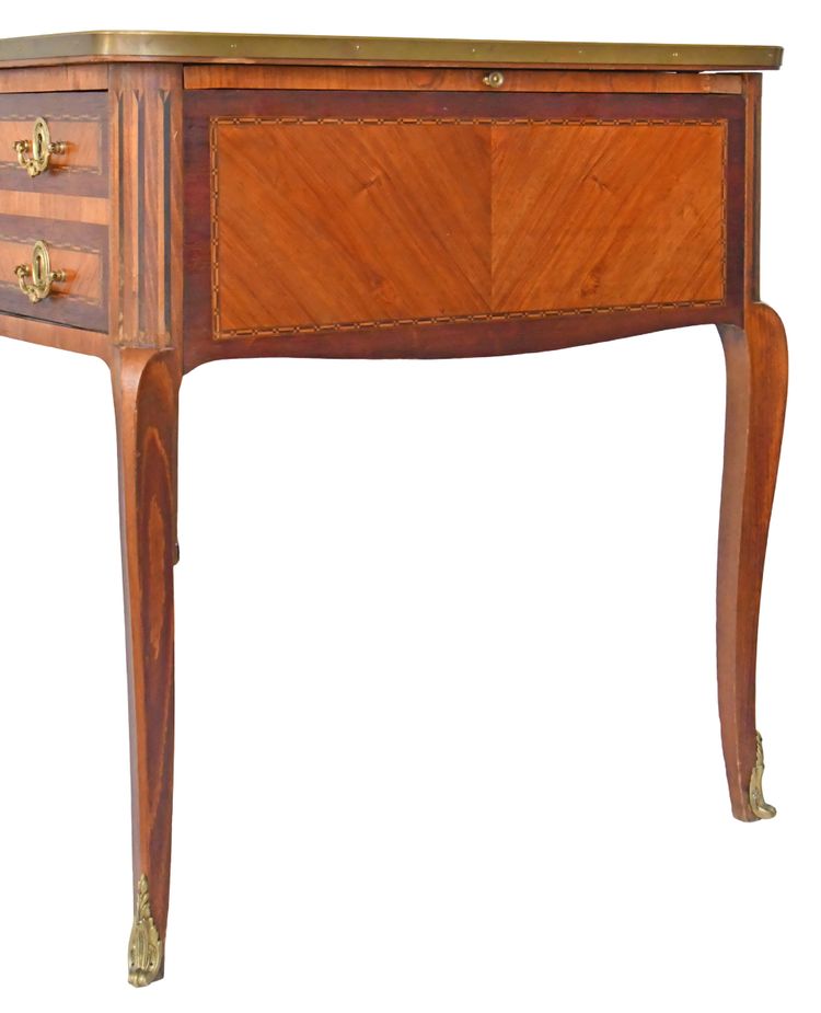 Louis XV style marquetry desk