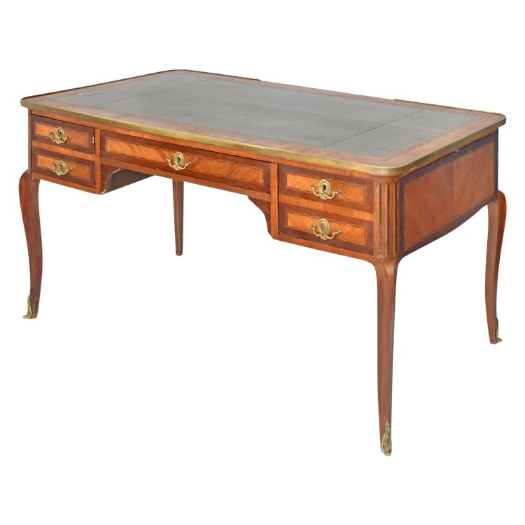 Louis XV style marquetry desk