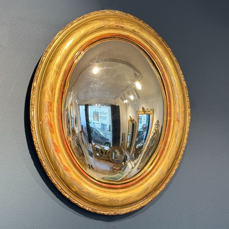 Miroir Sorciére XIXeme Réf. 607/ 39 X 47