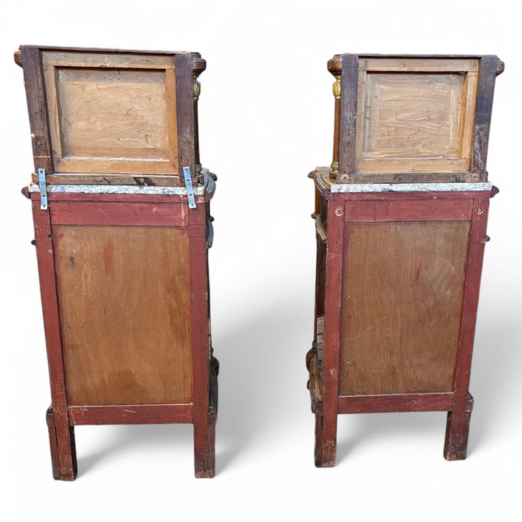 Pair of inlaid bedside tables