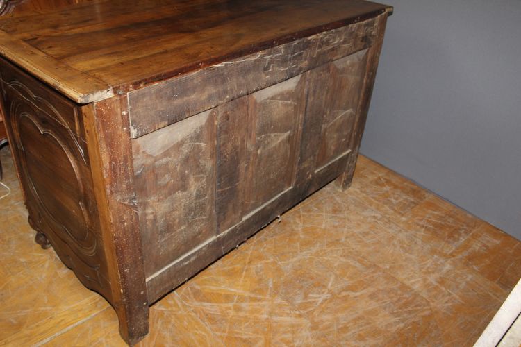 Provençal Crossbow Chest of Drawers in Walnut 18th Century