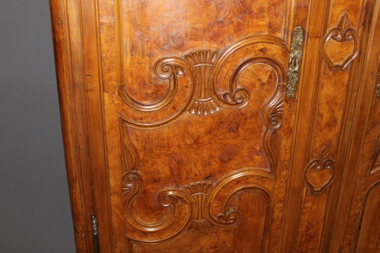 Armoire Bressane En Merisier Et Frêne XIX