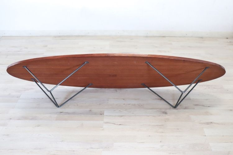 Oval Long Coffee Table, 1960s