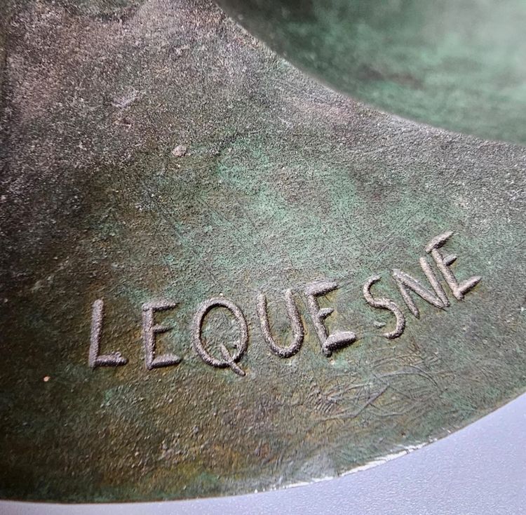 Bronze E.lequesne à Patine Verte