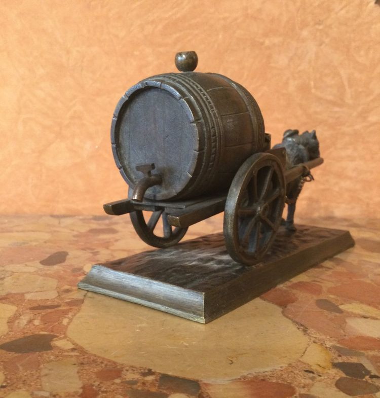 A small ancient bronze: the wine merchant, 19th century