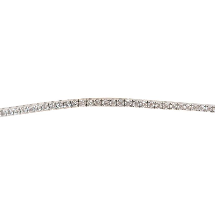 White gold and 2.50ct diamond river bracelet