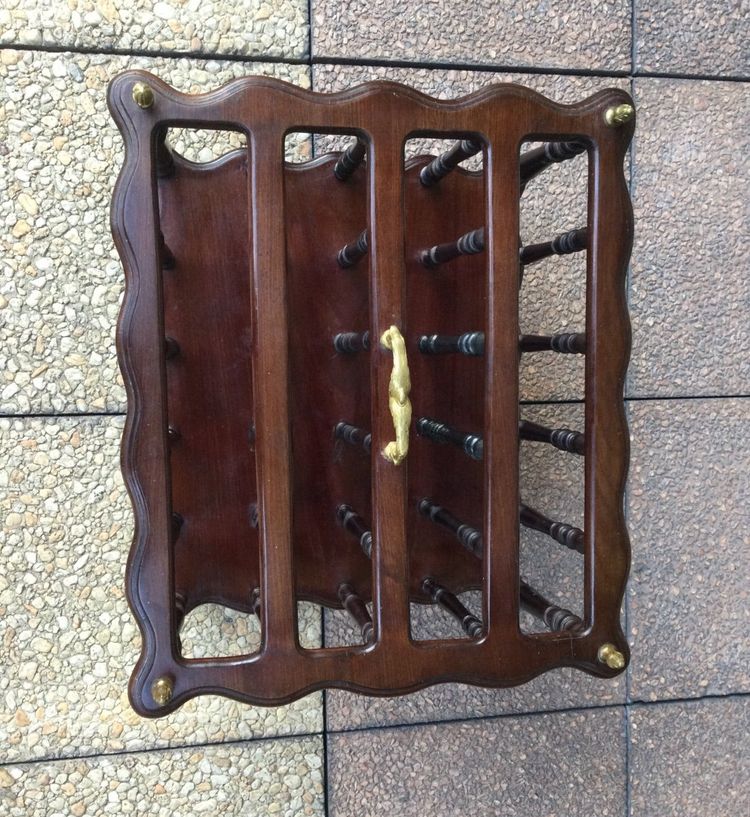 Napoleon III period mahogany magazine rack