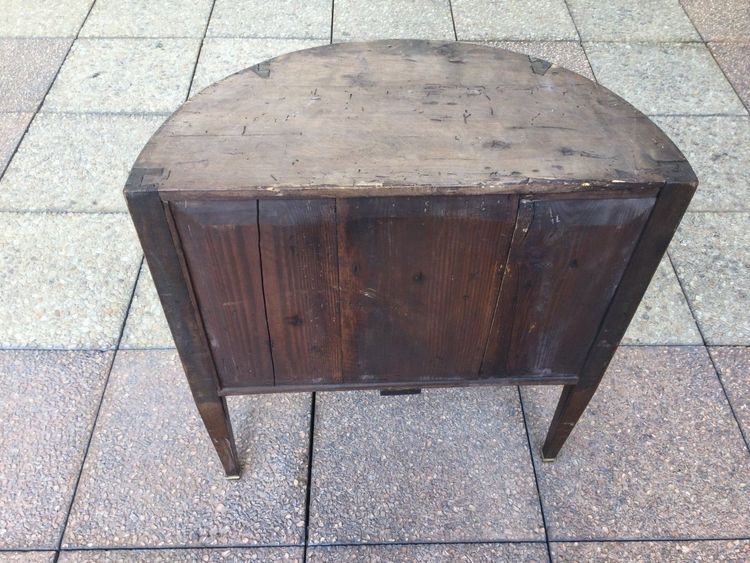 Very Small Louis XVI Half-Moon Chest of Drawers, 19th Century