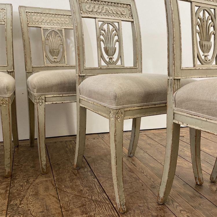 Set of 6 Directoire style chairs