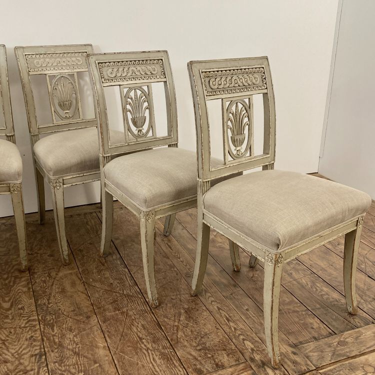 Set of 6 Directoire style chairs