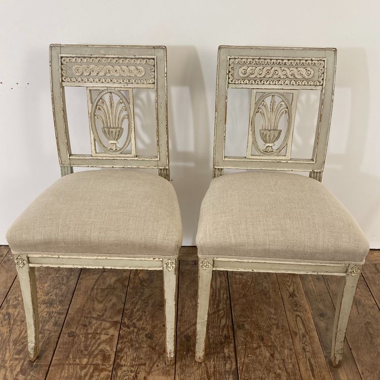 Set of 6 Directoire style chairs