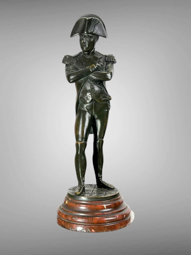 BRONZE ANCIEN DU XIXe SIGNÉ DE ÉMILE GUILLEMIN ( 1841-1907 ) NAPOLÉON DEBOUT