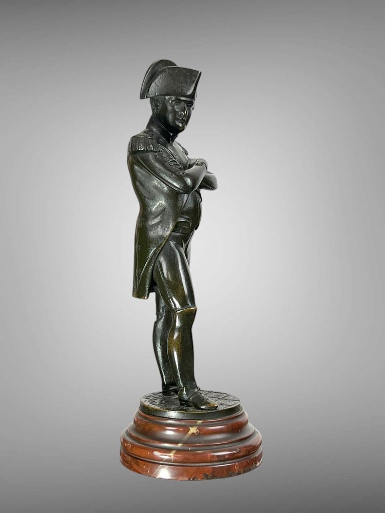 ALTE BRONZE AUS DEM 19. JAHRHUNDERT, SIGNIERT VON ÉMILE GUILLEMIN (1841-1907), STEHENDER NAPOLEON