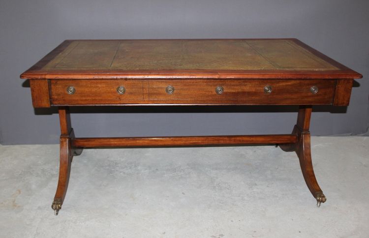 English Mahogany Desk Circa 1900