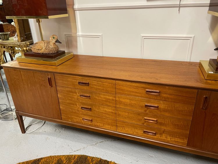 Credenza scandinava in teak circa 1960 198 cm