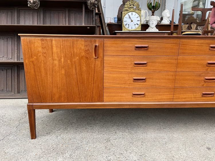 Credenza scandinava in teak circa 1960 198 cm