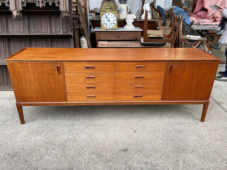 Skandinavisches Teak Sideboard um 1960 198 cm