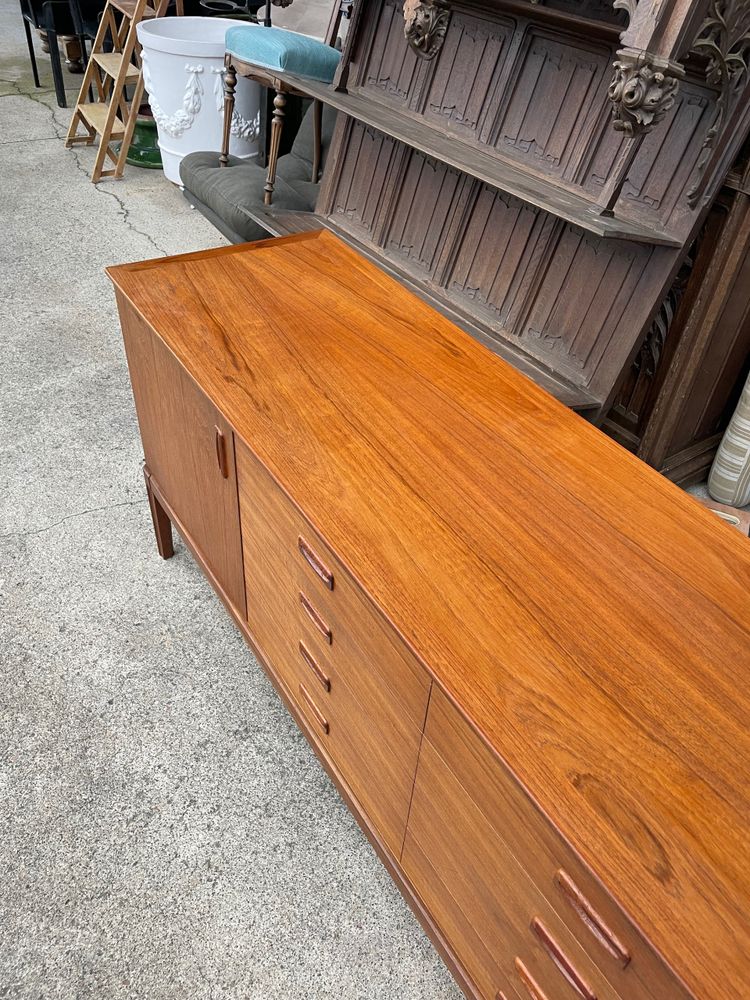 Credenza scandinava in teak circa 1960 198 cm