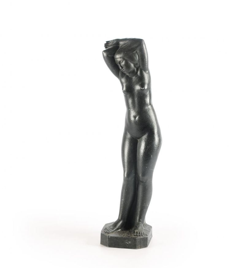 Jeune Femme Debout, les Bras sur la Tête – Bronze de Henri Parayre (1879-1970), 1929