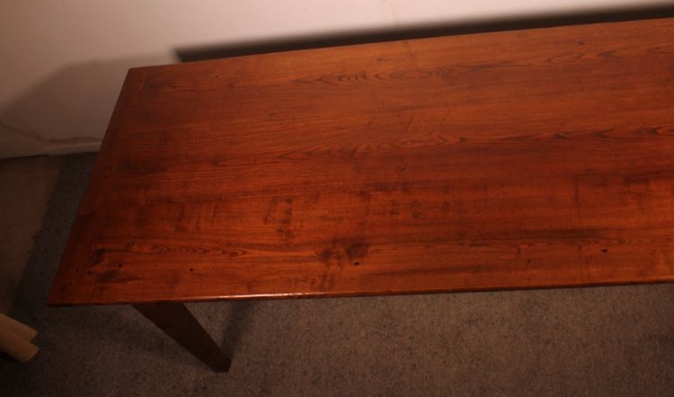 Table De Réfectoire De 3m De Long En Chêne - 19° Siècle