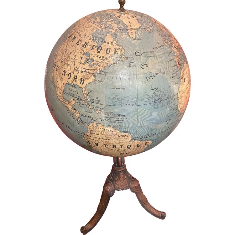 Large Globe by Larochette and Bonnefont circa 1910