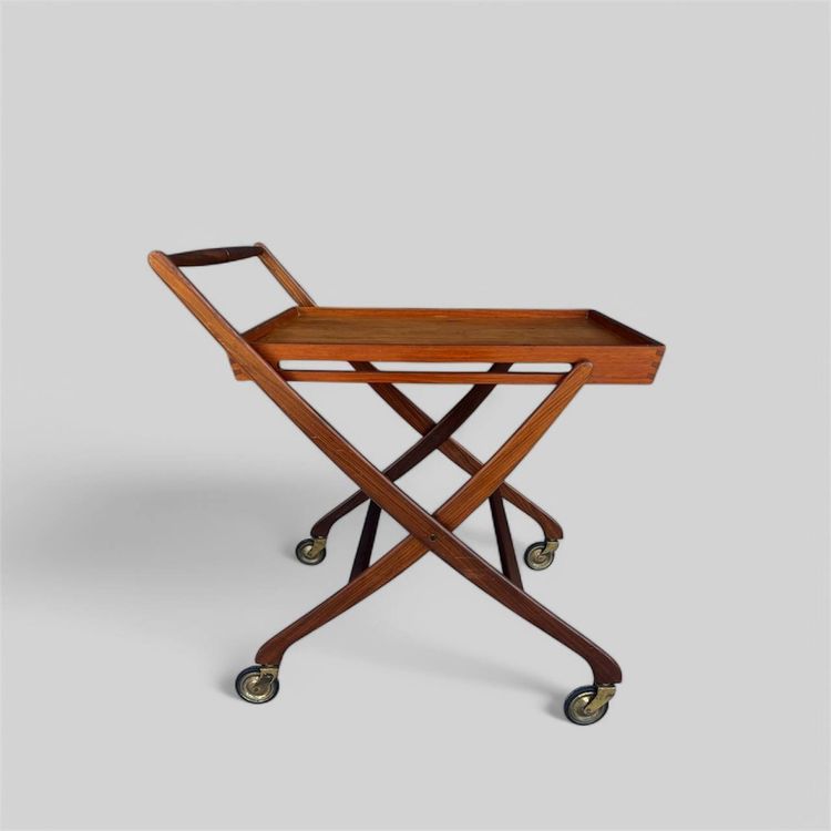 Vintage Danish Serving Trolley, Mid-Century Modern