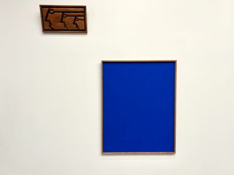 Large contemporary Klein blue painting