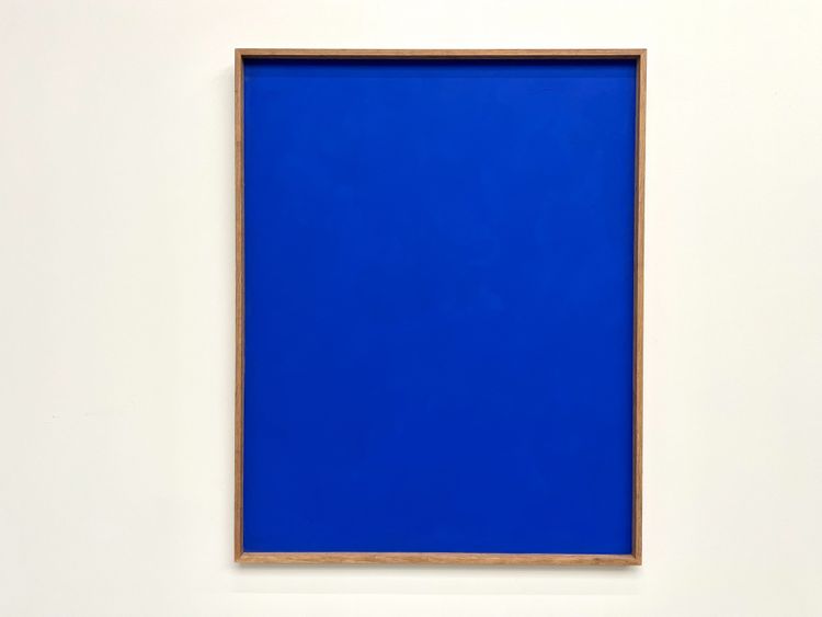 Large contemporary Klein blue painting