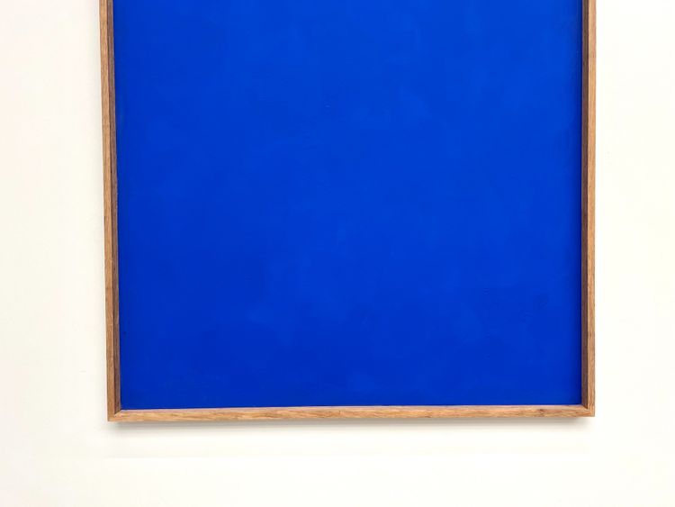 Large contemporary Klein blue painting