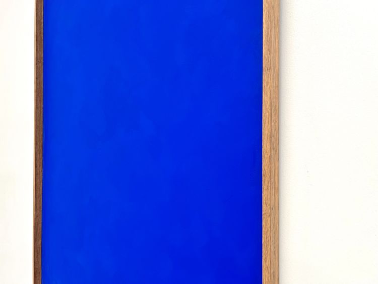 Large contemporary Klein blue painting