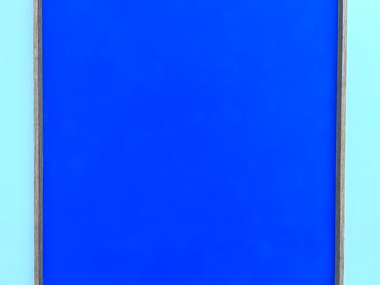 Large contemporary Klein blue painting