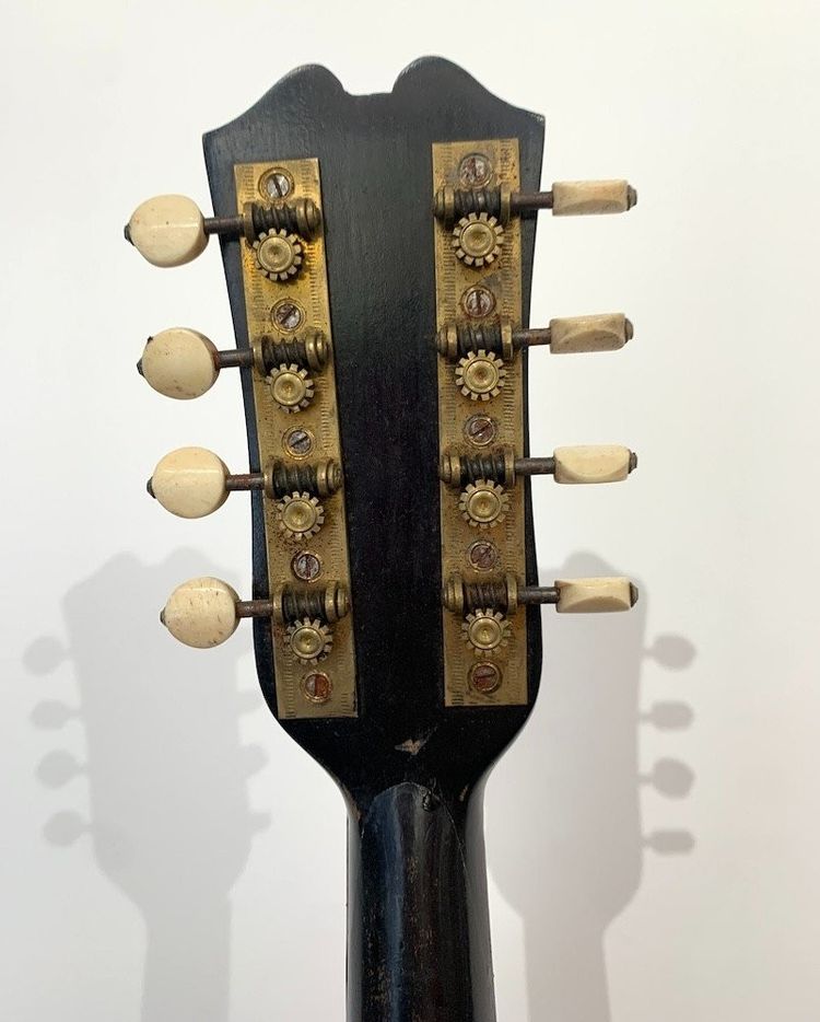 Antique mandolin with mother-of-pearl inlay - Gautié Toulouse